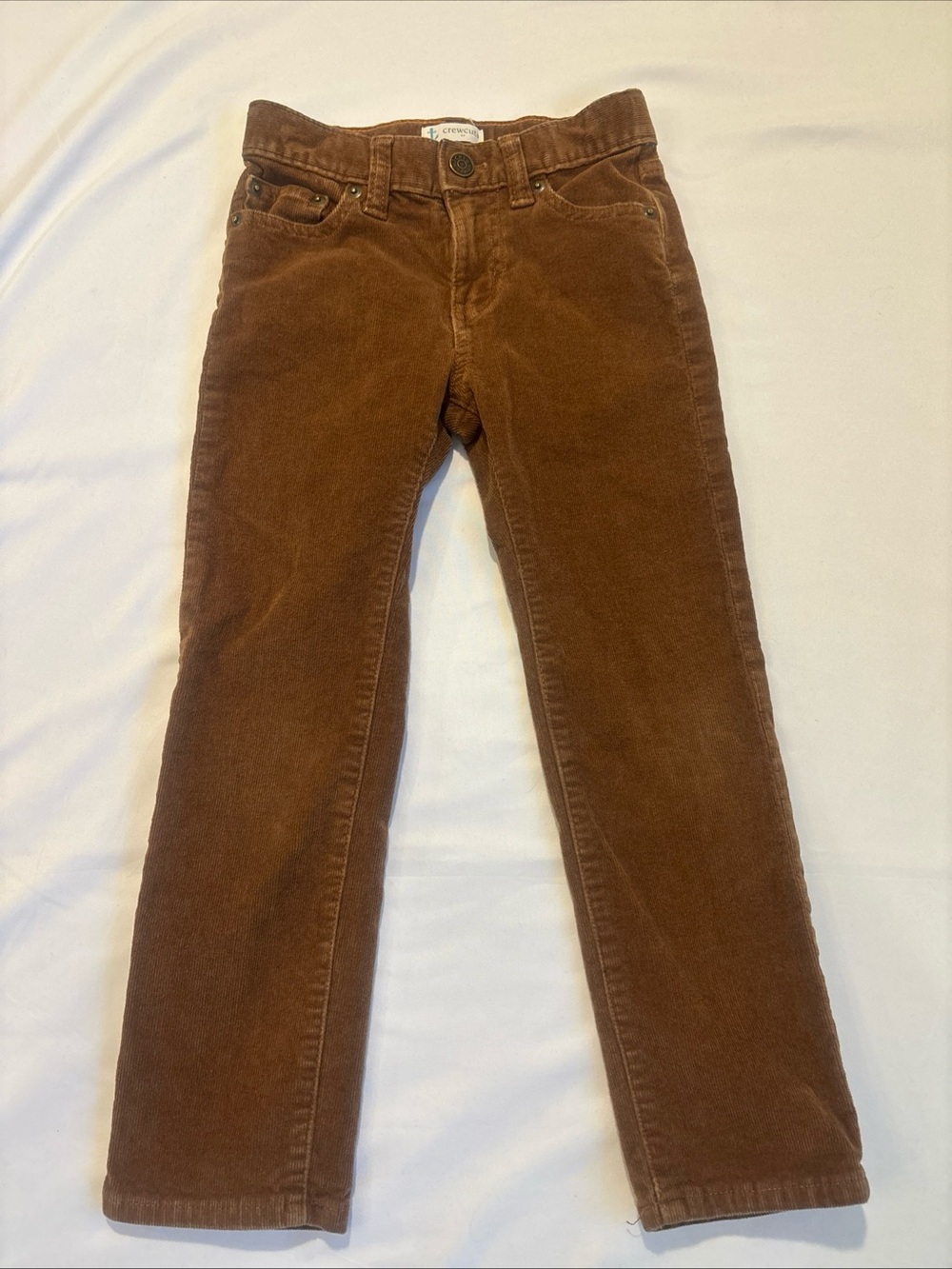 Crewcuts Boys Brown Corduroy Straight Leg Pants Size 5
